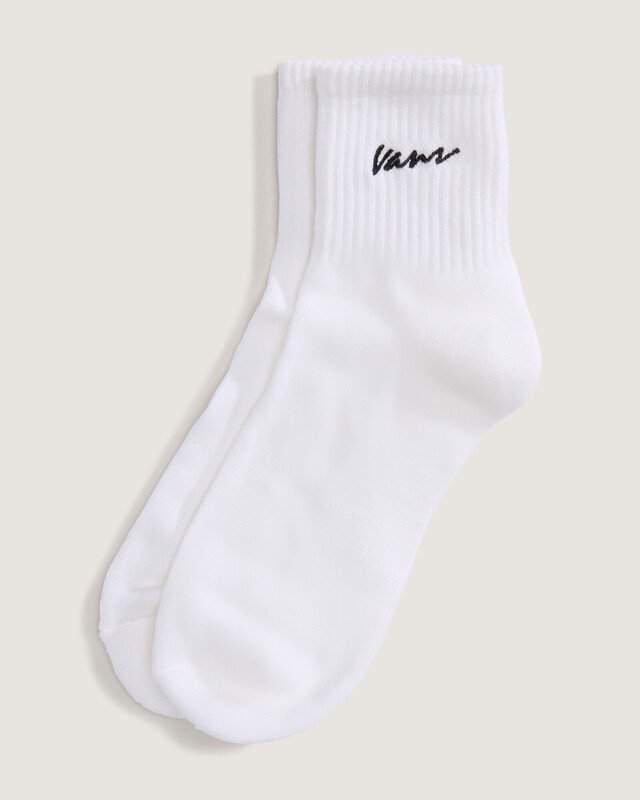 Meia Ss Classic Script Half Crew White