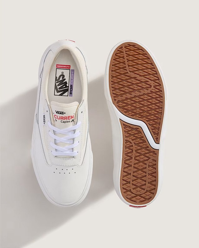 Tênis Curren Caples Skate Blanc De Blanc