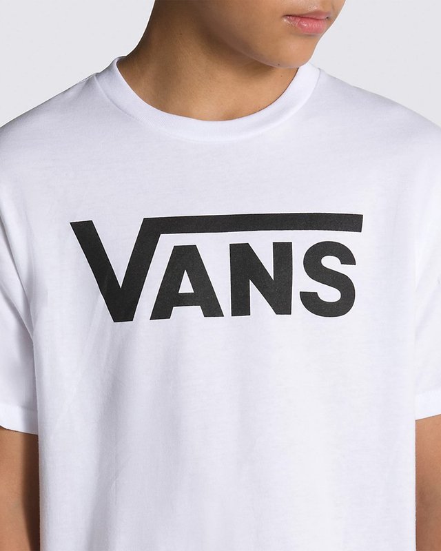 Camiseta Vans Classic Infantil White Black