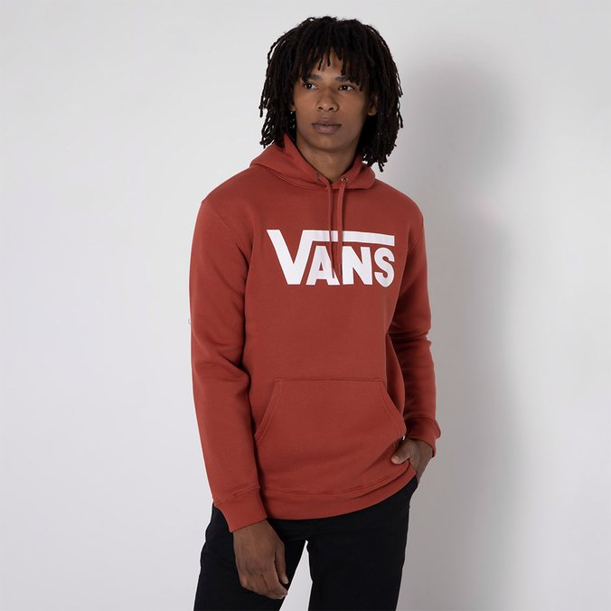 red vans moletom com capuz