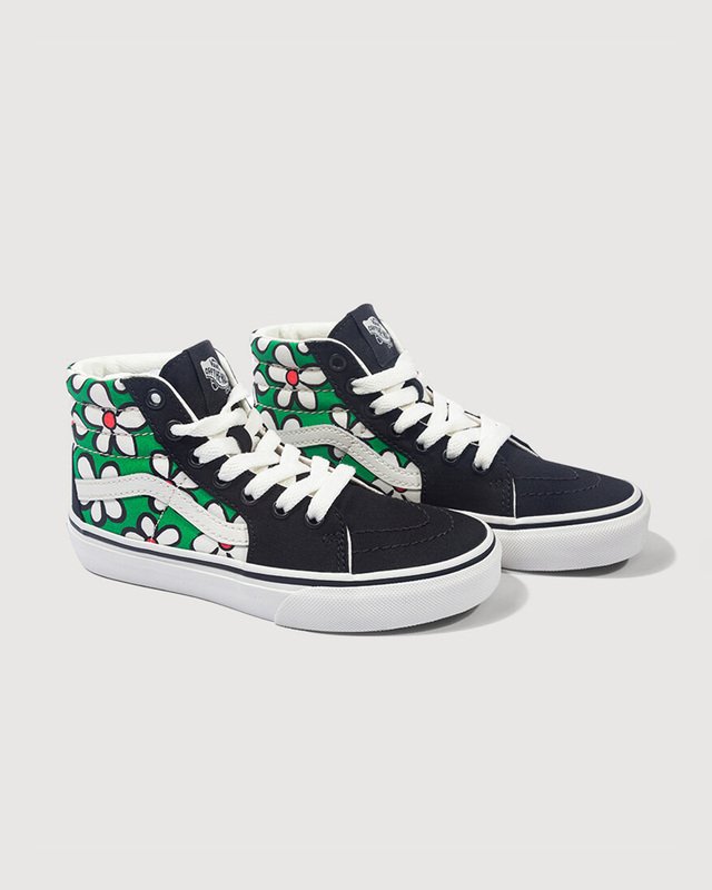 Tênis Sk8-Hi Painted Floral Vivid Verdant Infantil