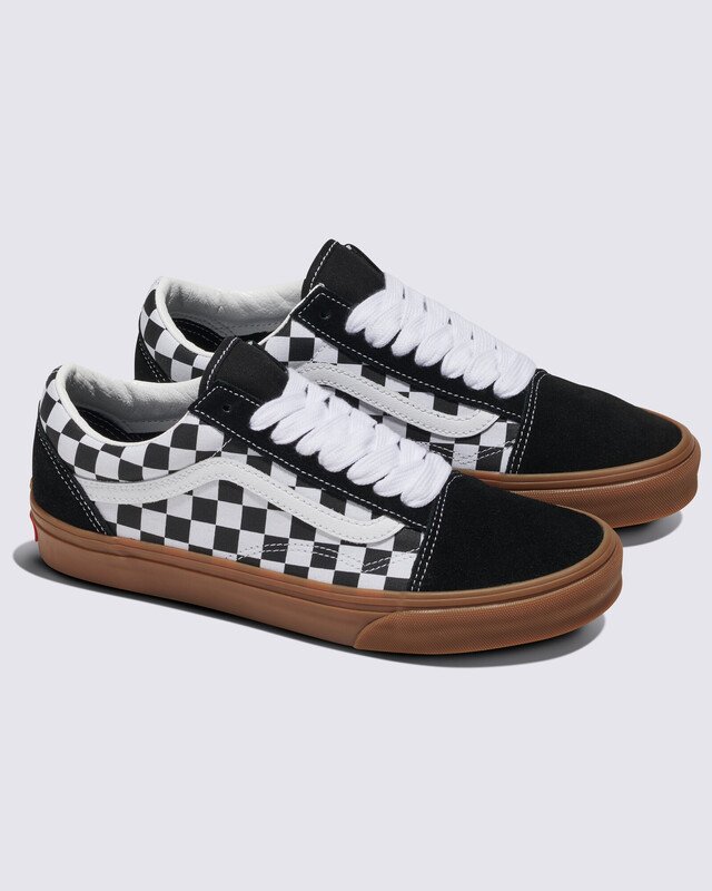 Tênis Old Skool Fat Lace Checker Black