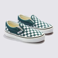 Tênis Classic Slip-On Infantil Color Theory Checkerboard Deep Teal