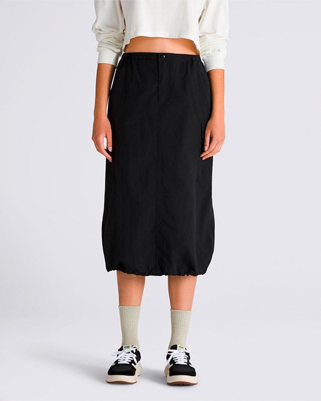 Saia Riley Parachute Cargo Skirt Upland Black | Vans