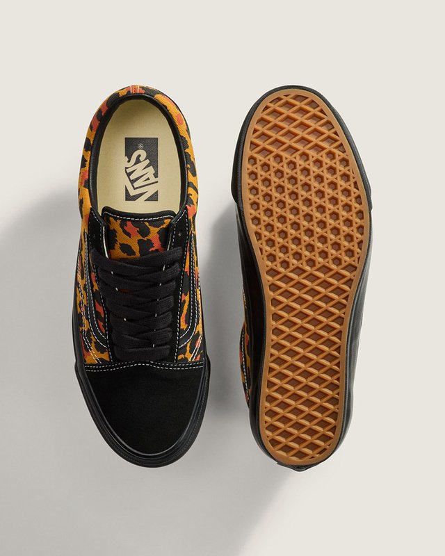 F*R様 Vans V36CF LEOPARD OLD SKOOL 10H Tênis Old Skool Lx Leopard Black | Vans