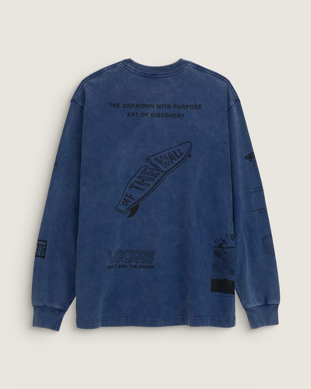 Camiseta Manga Longa Scatter Mind Deep Indigo