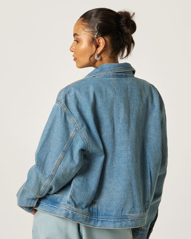 Jaqueta Pomona Station Stonewash Blue