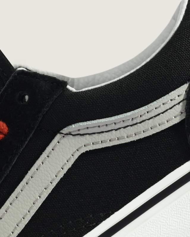 Tênis Old Skool Kids Retro Pop Black Red Infantil