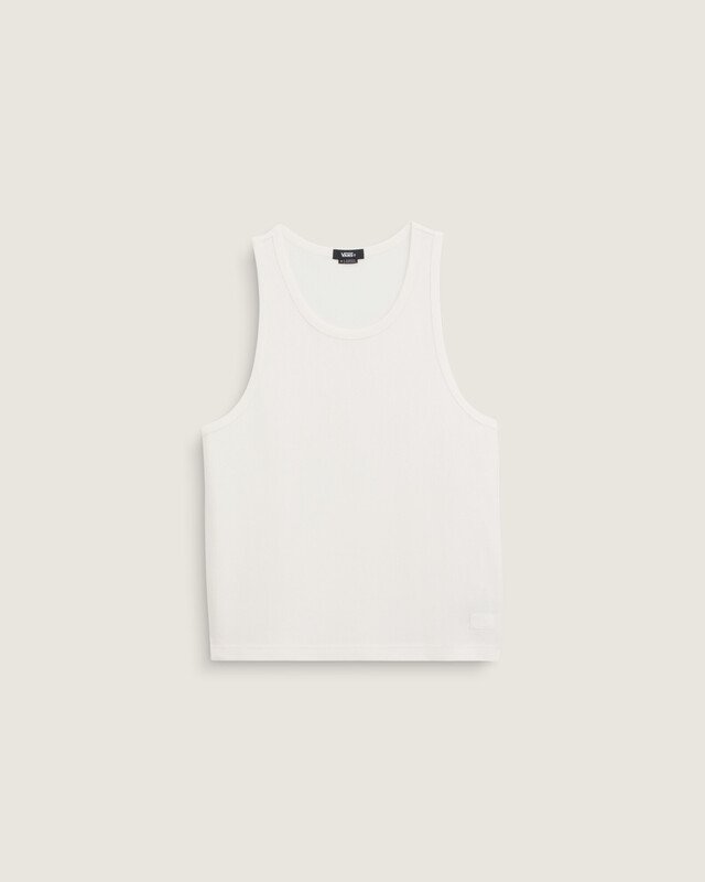 Regata Waffle Tank Egret
