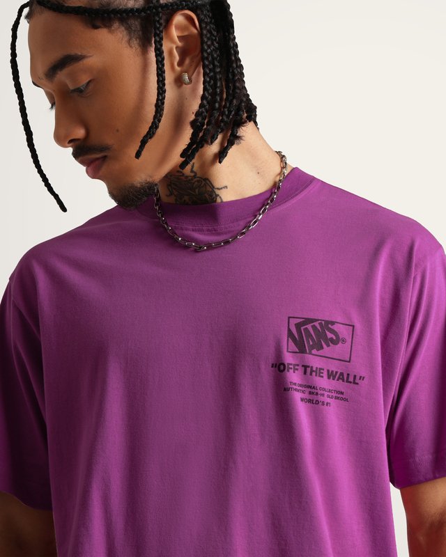 Camiseta Manga Curta Stacked Hi Mystic Mulberry