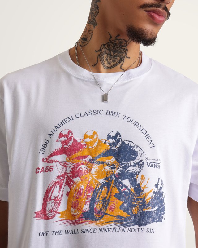 Camiseta Manga Curta Dead Sailor BMX White