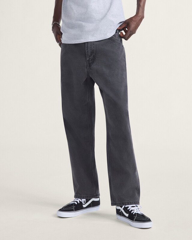 Calça Skate Check-5 Loose Denim Black Atiba Acurren | Vans