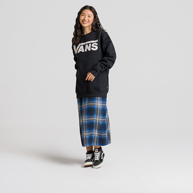 Moletom Vans Classic Crew Ll Black White