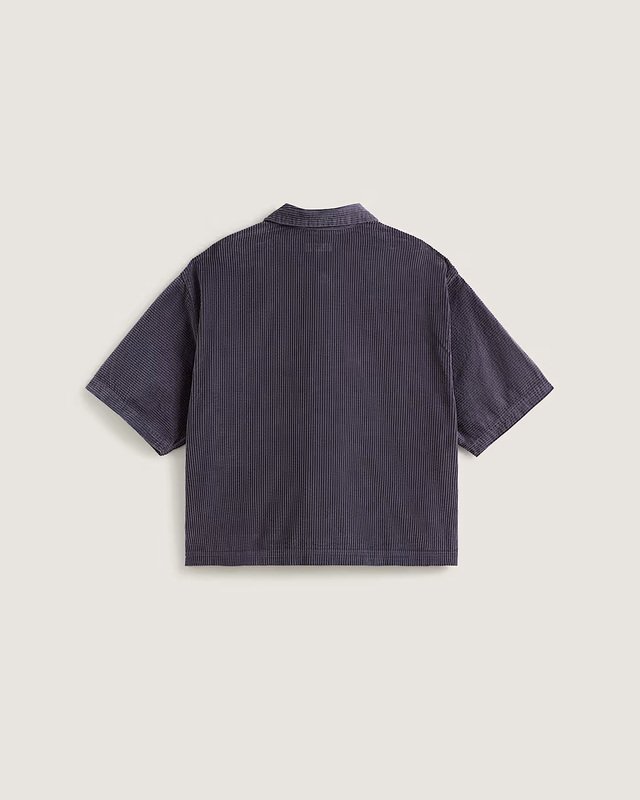 Camisa Manga Curta Lx Cord Steel Shadow