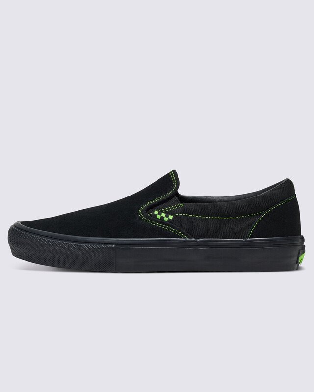 Tênis Skate Slip-On Neon Black Green