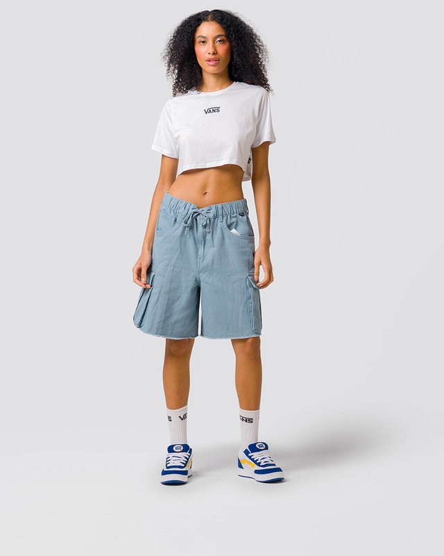 Camiseta Flying V Crew Crop Ii White