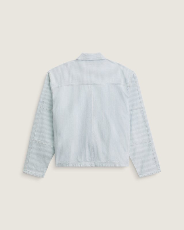 Jaqueta Stripe Umber Denim Blue Ice Stripe