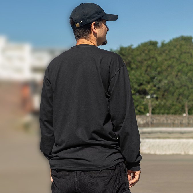 Camiseta Drop Tape Ls Black