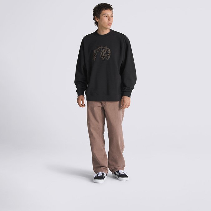 Calça Skate Check-5 Skate Loose Denim Mixxa Deep Taupe