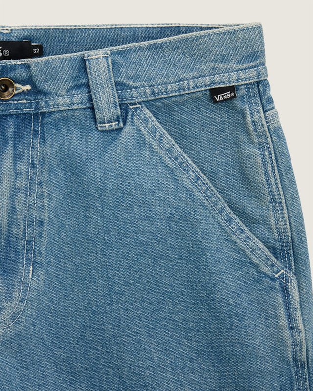 Bermuda Loose Chore Denim Stonewash Blue