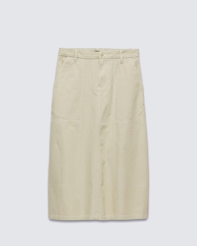 Saia Codey Long Flare Utility Skirt Warm Weather Elm