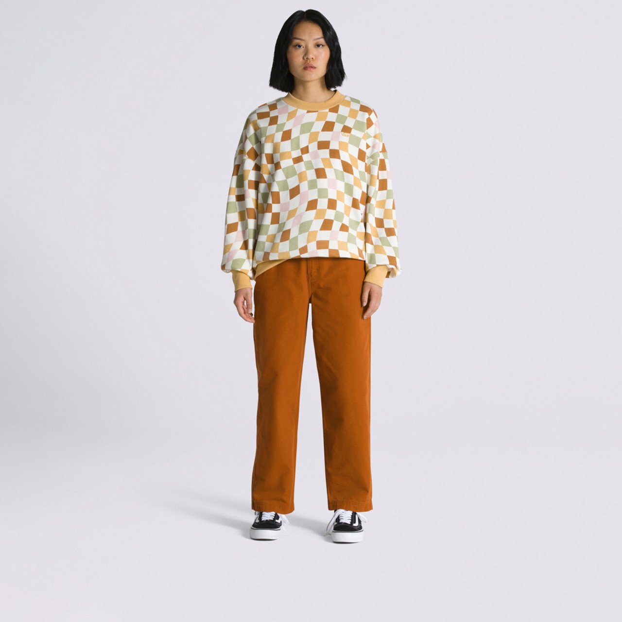Calça Ground Work Ginger Bread Checkerboard