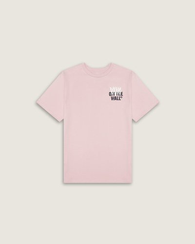 Clássica e descolada. A assinatura da Vans com detalhes gráficos em heavy metal é o grande destaque da Camiseta Metal Wall Ss Pink Dawn Infantil Awall. O modelo traz o estilo clássico com estampas frontal e nas costas, com assinatura Vans “Off The Wall”, com inspiração no gênero musical do rock and roll.