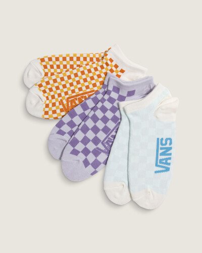 Combine os seus tênis Vans com o pack de meias que carrega o Lifestyle Vans por onde for. A Meia Purple Haze agrega estilo para todas as ocasiões. O pack possui três pares de meias soquetes em tecido estilo sapatilhas clássicas, em tons coloridos e com a icônica estampa em checkerboard. Com ponteira e calcanhares em branco, traz assinatura Vans estampada na sola.