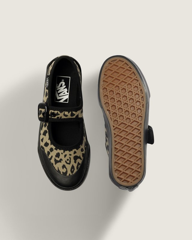 Tênis Mary Jane Leopard Black Infantil