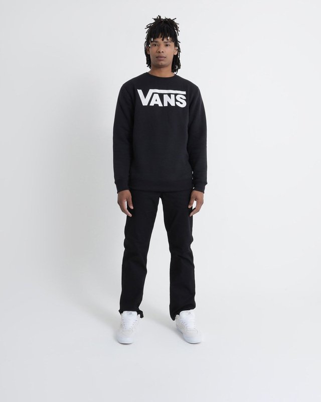 Moletom Vans Classic Crew Ll Black White