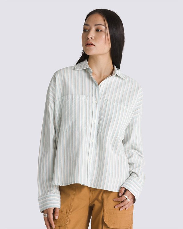 Camisa Antica Boxy LS Gray Mist