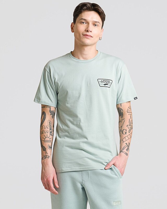 Camiseta Full Patch Back SS Gray Mist Black