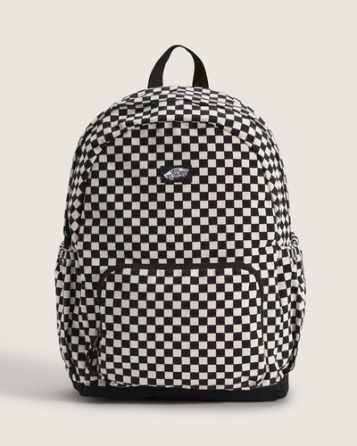 Mochila New Skool Black Natural traz uma mochila funcional com compartimento acolchoado para notebook, bolsos externos e alças acolchoadas que oferecem conforto. Confeccionada em poliamida revestida de poliuretano com forro em poliéster, combina leveza e resistência. Zíperes reforçados e acabamento pensado para organização mantêm o conteúdo seguro, enquanto o desenho limpo preserva o legado autêntico da Vans..