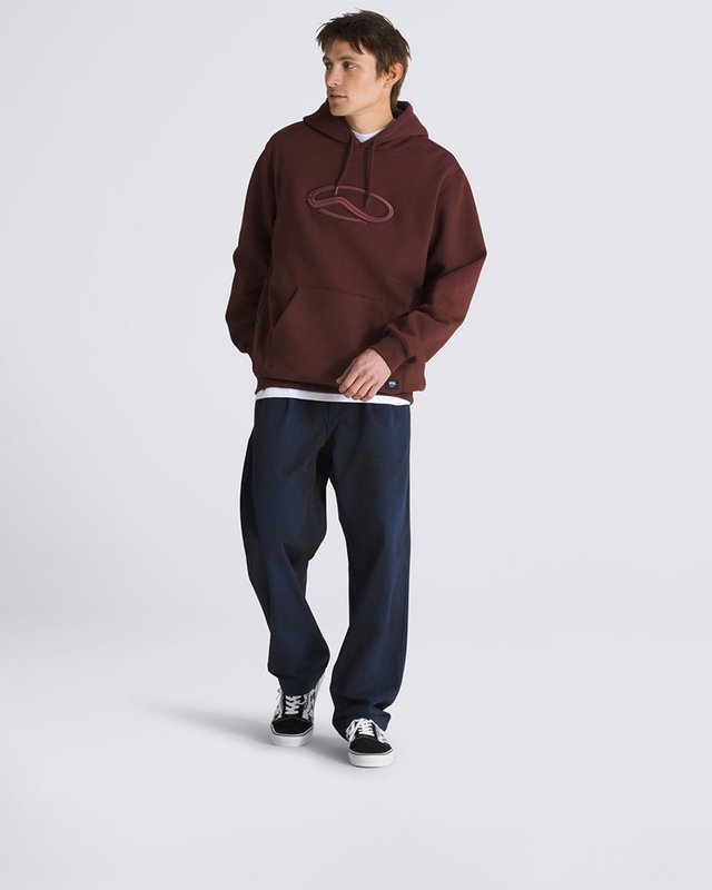 Moletom Vans Oval Loose Fleece Po Upland Bitter Chocolate