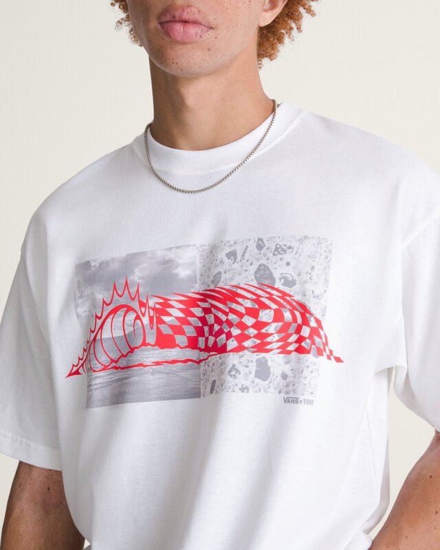 Camisa Manga Curta Wave Check White
