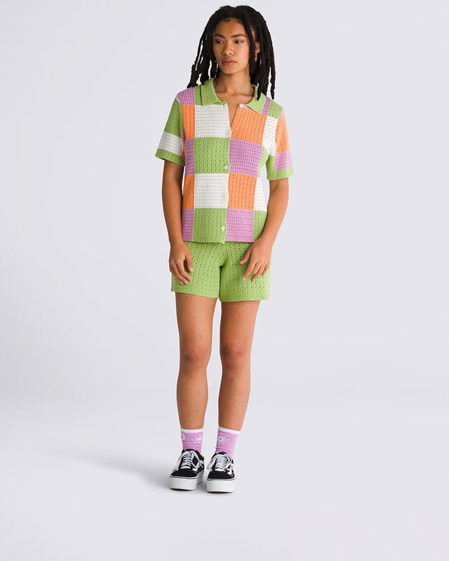 Casaco Morrison Checker Sweater S. Hero Sport Low Leaf Green