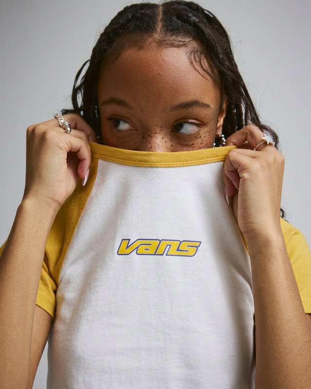 Camiseta Manga Curta Baby Tee Spicy Mustard