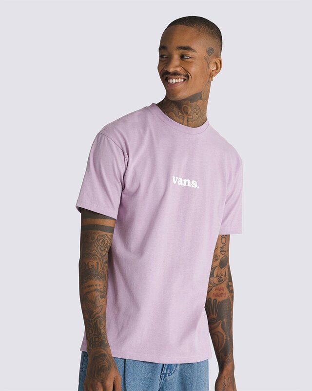 Camiseta Lower Corecase SS Lavender Mist White | Vans