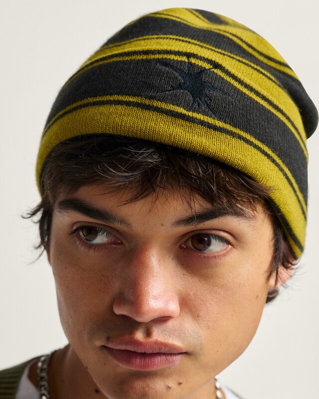 Touca Skate Blurry Stripe Beanie Black