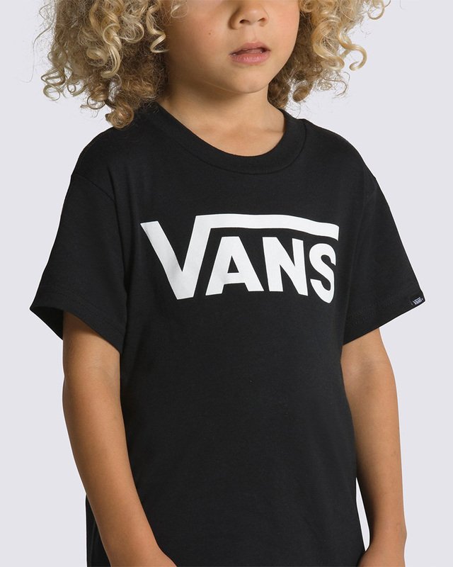 Camiseta Vans Classic Infantil Black White