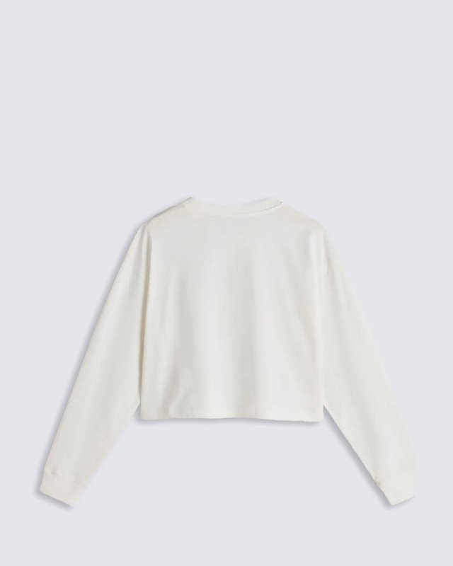 Camiseta Supply Boutique Ls Relax Crop Marshmallow
