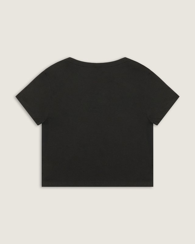 Camiseta Manga Curta Baby Tee Classic Script  Black