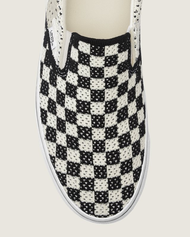 Tênis Slip-On Checkerboard Black Marshmallow