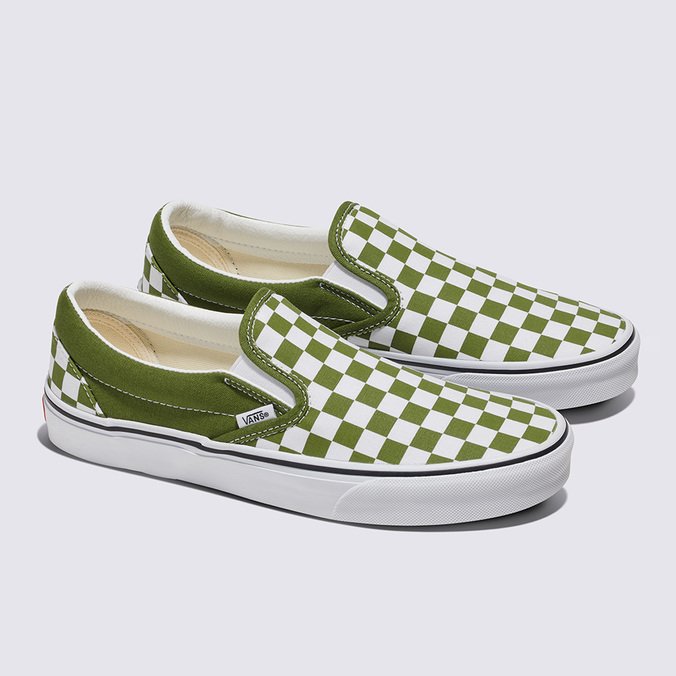 Tenis Slip On Checkerboard Pesto Vans