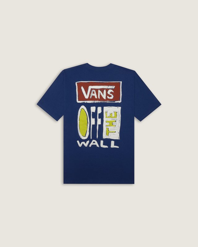 Camiseta Manga Curta Vans On Canvas Royal Cobalt Infantil