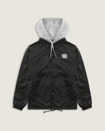Bermuda Torrey Hooded Coaches é uma jaqueta com capuz embutido, construção em tecido sarja e acabamento resistente que traz a atitude VANS. Confeccionada em poliamida, oferece toque leve e proteção contra vento. Design clean com fechamento discreto e corte funcional, proporcionando conforto e mobilidade em composições do dia a dia. Detalhes de construção reforçam a durabilidade sem comprometer o caimento.