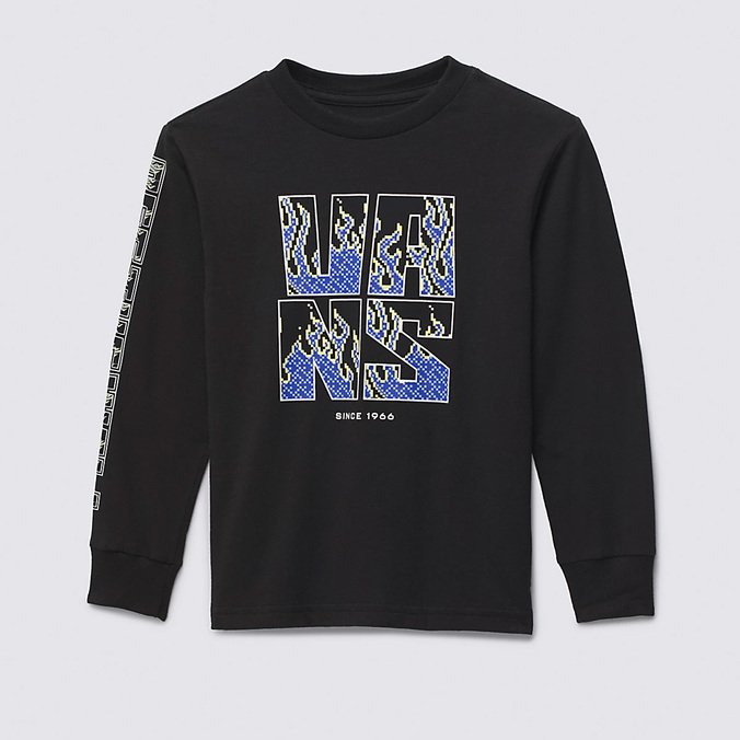 Camiseta Digi Flames Black Infantil