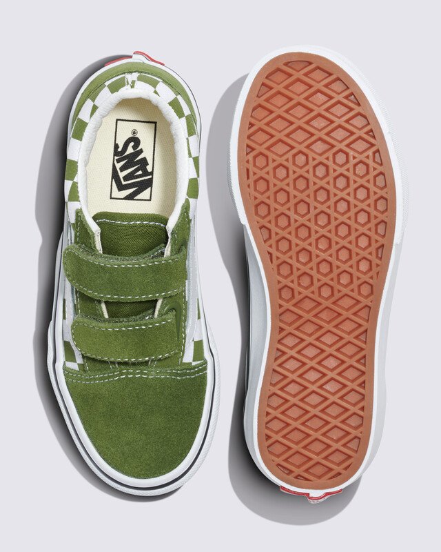 Tênis Old Skool Checkerboard Pesto Infantil