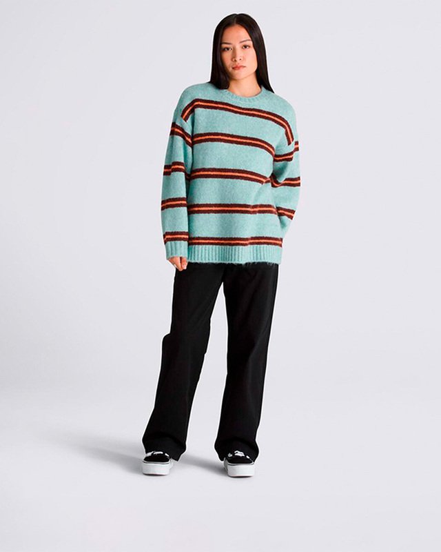Casaco Susan Stripe Crew Gray Mist