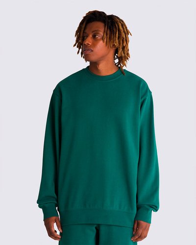 A camiseta de manga longa Moletom Original Standards Loose Crew Complementary: Knu Skool Bistro Green White representa a versatilidade e o estilo clássico da herança Vans. Uma abordagem elevada para suas peças básicas do dia a dia, proporcionando conforto e durabilidade.